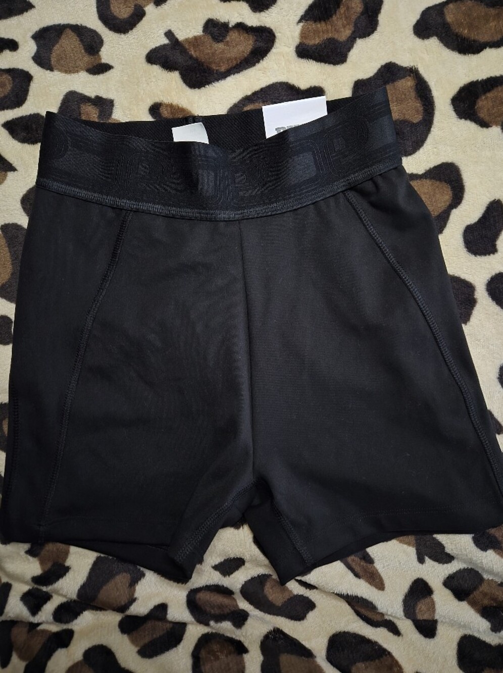 PINK Victoria's Secret Black Bike Shorts with Waistband